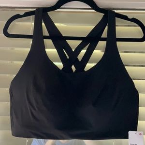 black lululemon energy bra high support in 40D only worn twice
